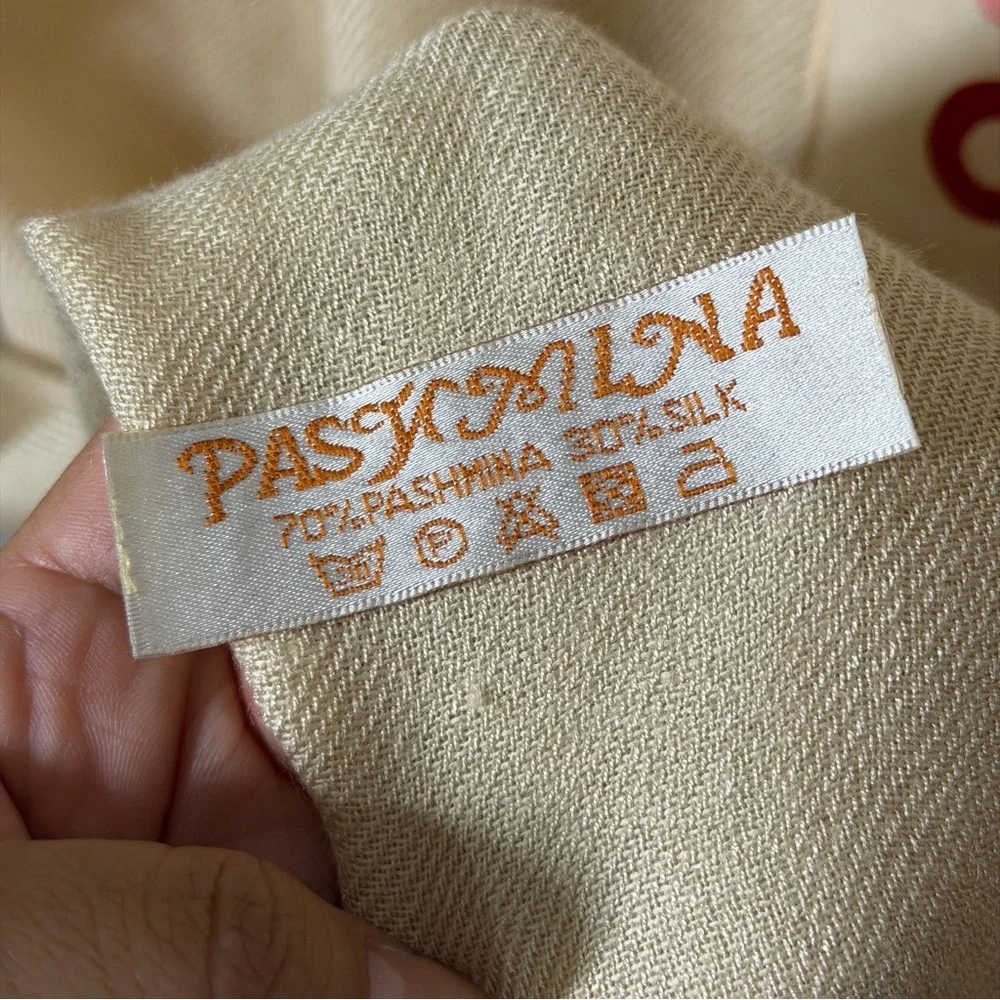 Pashmina Silk and The Getty Research Institute Silk Lot of Two Scarf Wrap